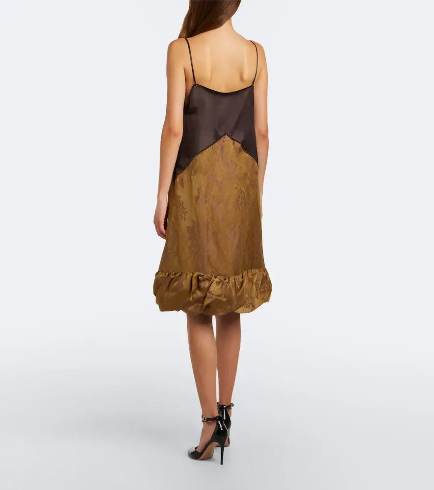 Ferragamo Satin and brocade slip dress | Thumbnail 4