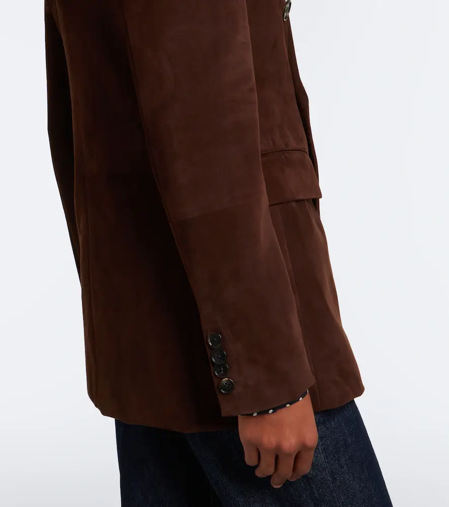Ralph Lauren Collection Ramona double-breasted suede blazer | Thumbnail 2