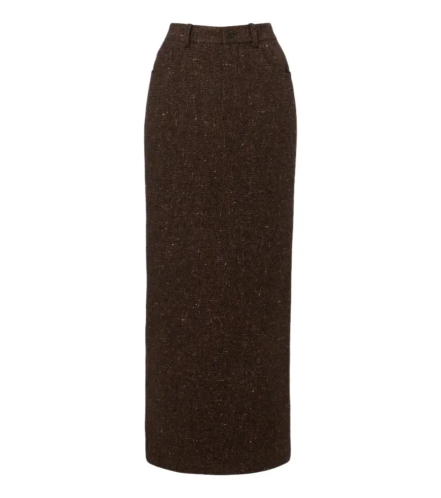 Ralph Lauren Collection Wool and cashmere-blend tweed maxi skirt