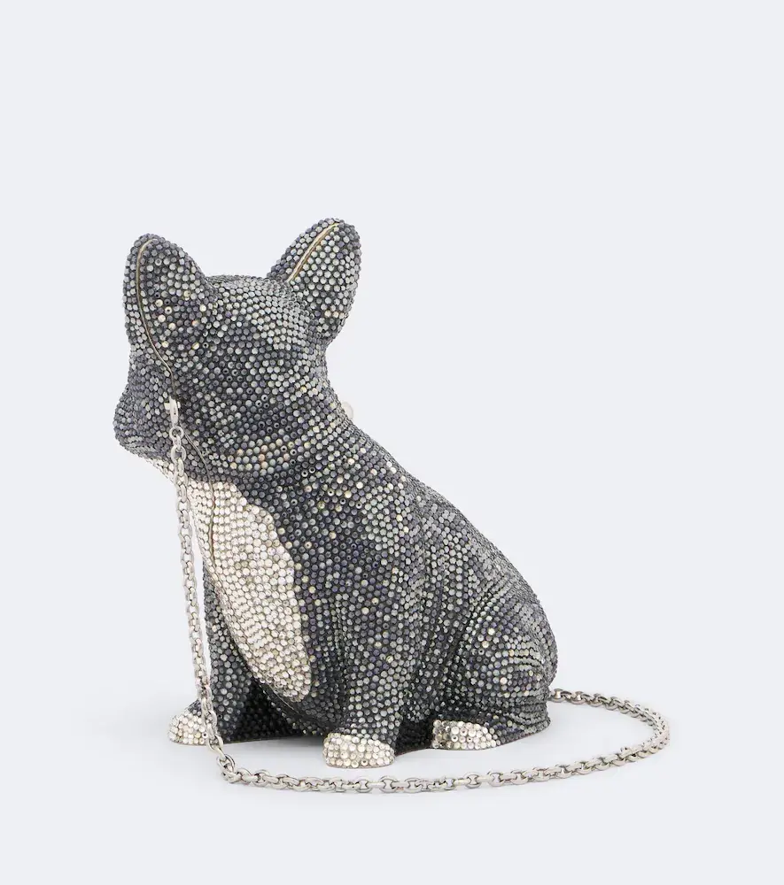 Judith Leiber Couture French Bulldog Louie embellished clutch | Thumbnail 2