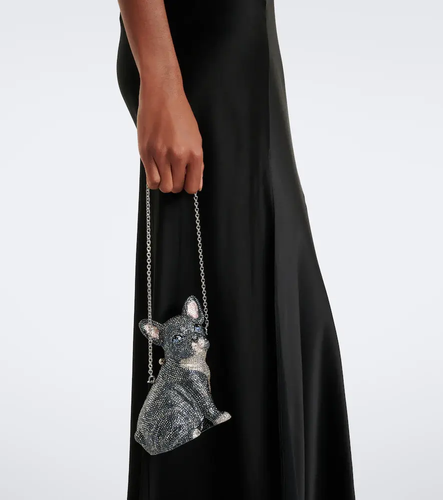 Judith Leiber Couture French Bulldog Louie embellished clutch | Thumbnail 4