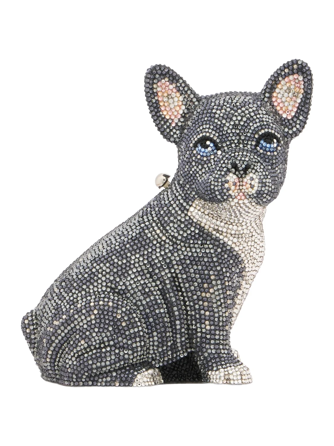 Judith Leiber Couture French Bulldog Louie embellished clutch