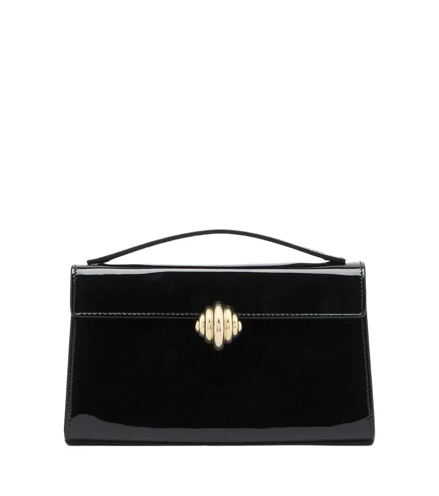 Aquazzura Alex patent leather top-handle bag