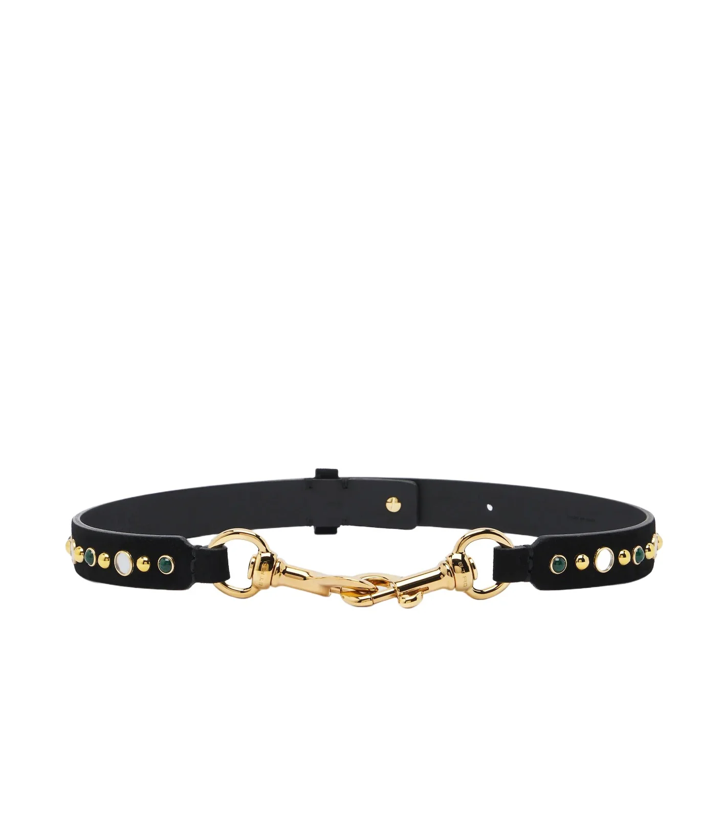 Pony embellished suede belt Pony embellished suede belt