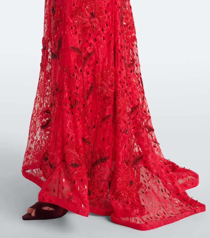 LA FUORI Là Fuori Embellished lace bustier gown | Thumbnail 2 LA FUORI Là Fuori Embellished lace bustier gown | Thumbnail 2