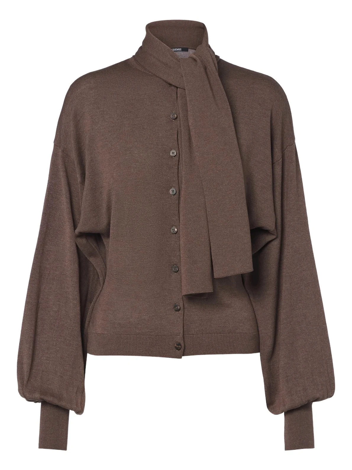 Jacquemus Losange tie-neck silk-blend cardigan
