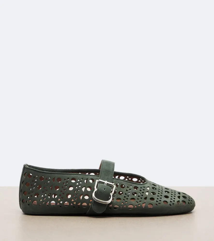 Alaïa Alaïa Vienne suede ballet flats | Thumbnail 4 Alaïa Alaïa Vienne suede ballet flats | Thumbnail 4