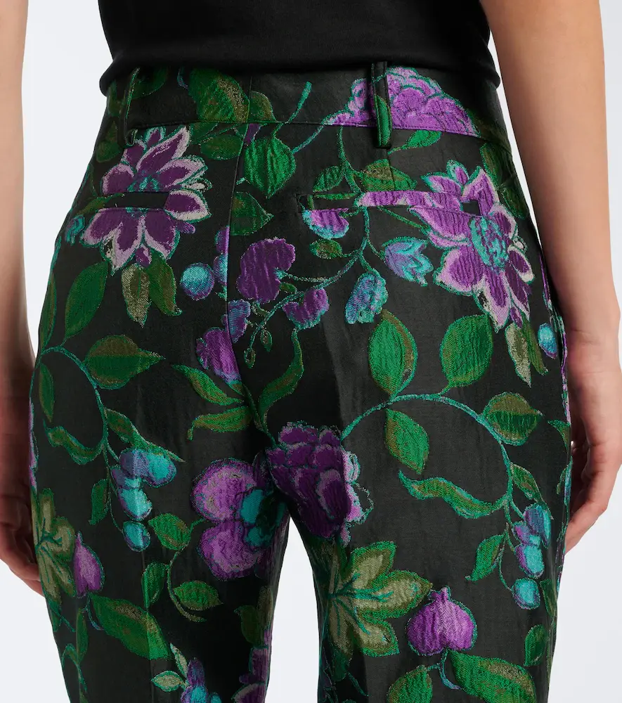 La DoubleJ Hendrix floral jacquard straight pants | Thumbnail 2 La DoubleJ Hendrix floral jacquard straight pants | Thumbnail 2