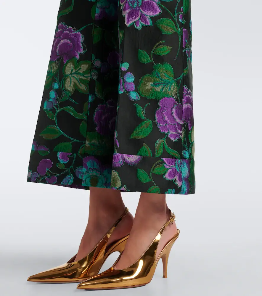 La DoubleJ Hendrix floral jacquard straight pants | Thumbnail 3 La DoubleJ Hendrix floral jacquard straight pants | Thumbnail 3