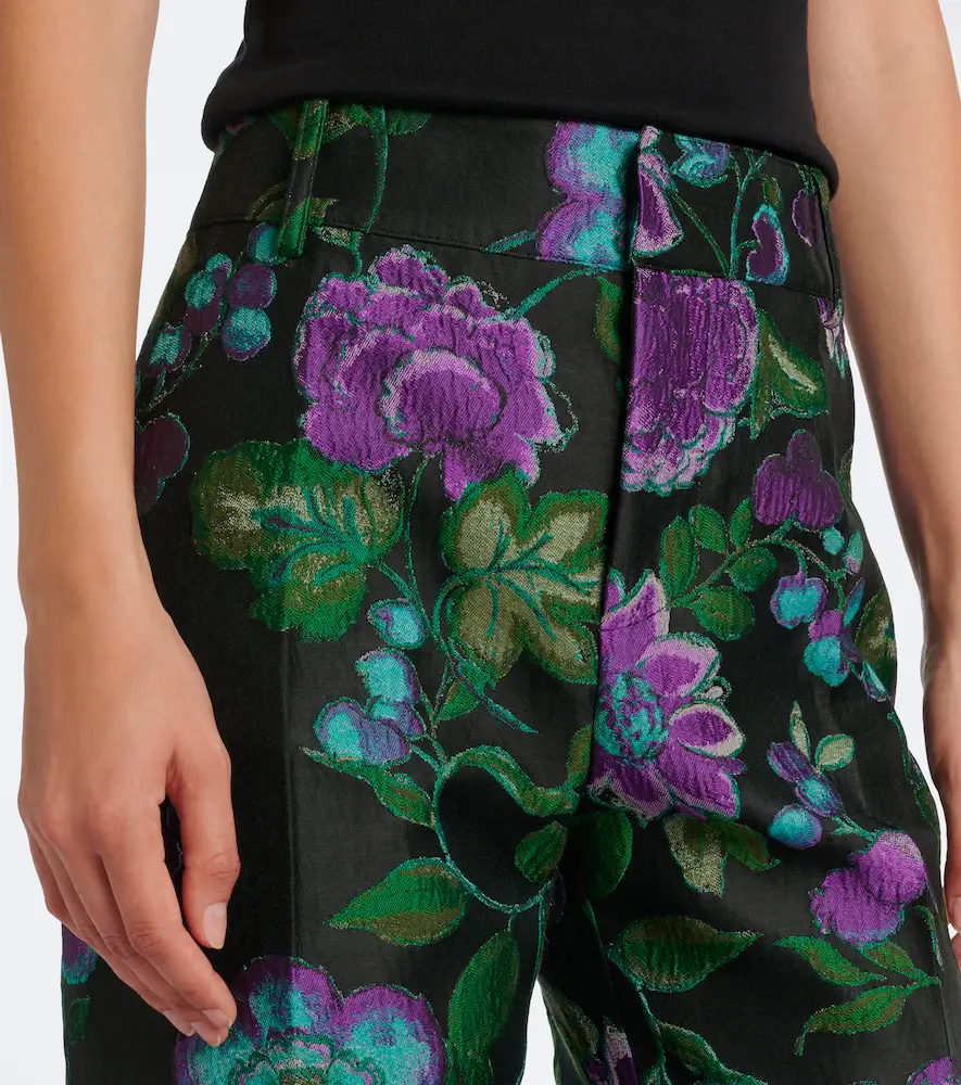 La DoubleJ Hendrix floral jacquard straight pants | Thumbnail 4 La DoubleJ Hendrix floral jacquard straight pants | Thumbnail 4