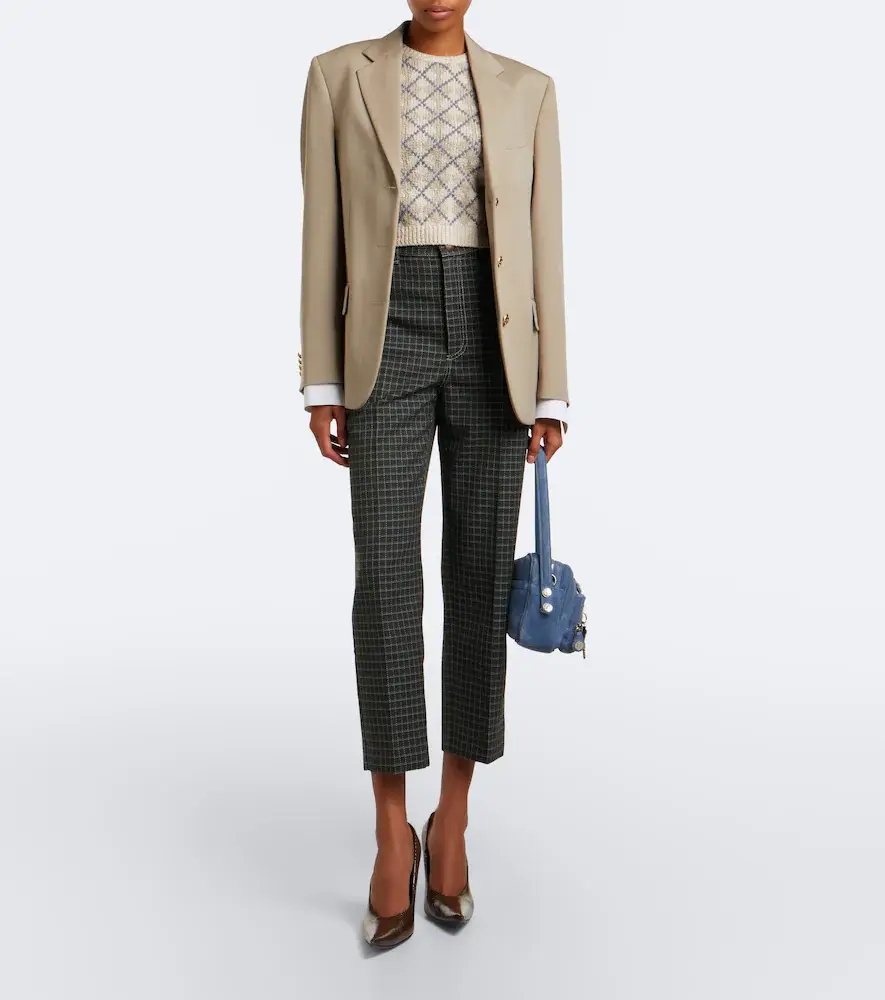 Acne Studios Checked straight pants | Thumbnail 6 Acne Studios Checked straight pants | Thumbnail 6