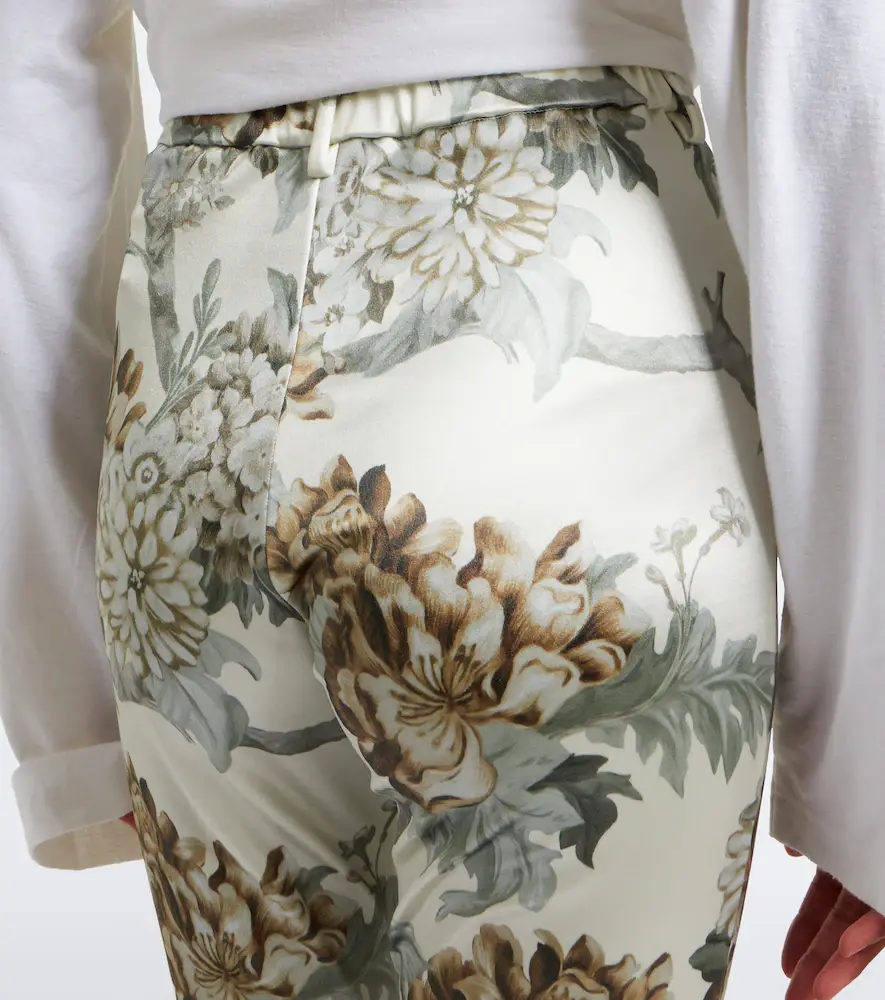 Acne Studios Floral jersey slim pants | Thumbnail 3 Acne Studios Floral jersey slim pants | Thumbnail 3
