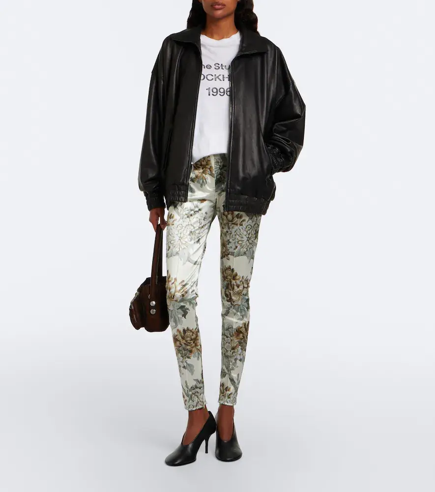 Acne Studios Floral jersey slim pants | Thumbnail 6 Acne Studios Floral jersey slim pants | Thumbnail 6