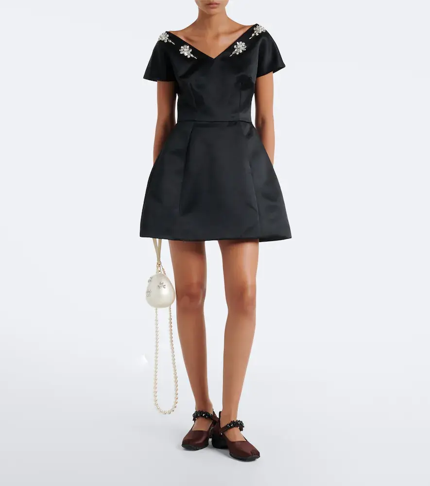 Simone Rocha Turbo embellished satin Mary Jane flats | Thumbnail 5 Simone Rocha Turbo embellished satin Mary Jane flats | Thumbnail 5