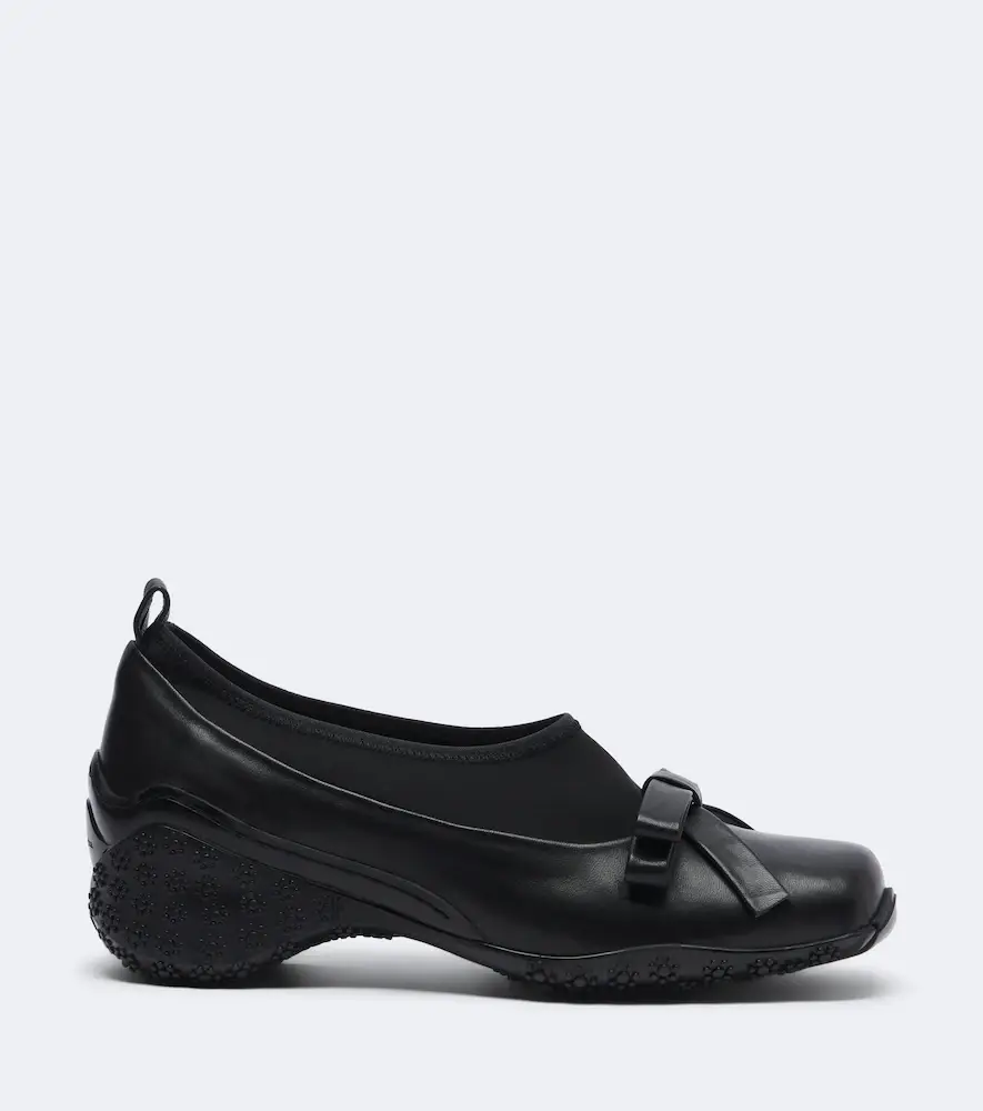 Simone Rocha Bow-detail leather-trimmed slip-on shoes | Thumbnail 4 Simone Rocha Bow-detail leather-trimmed slip-on shoes | Thumbnail 4