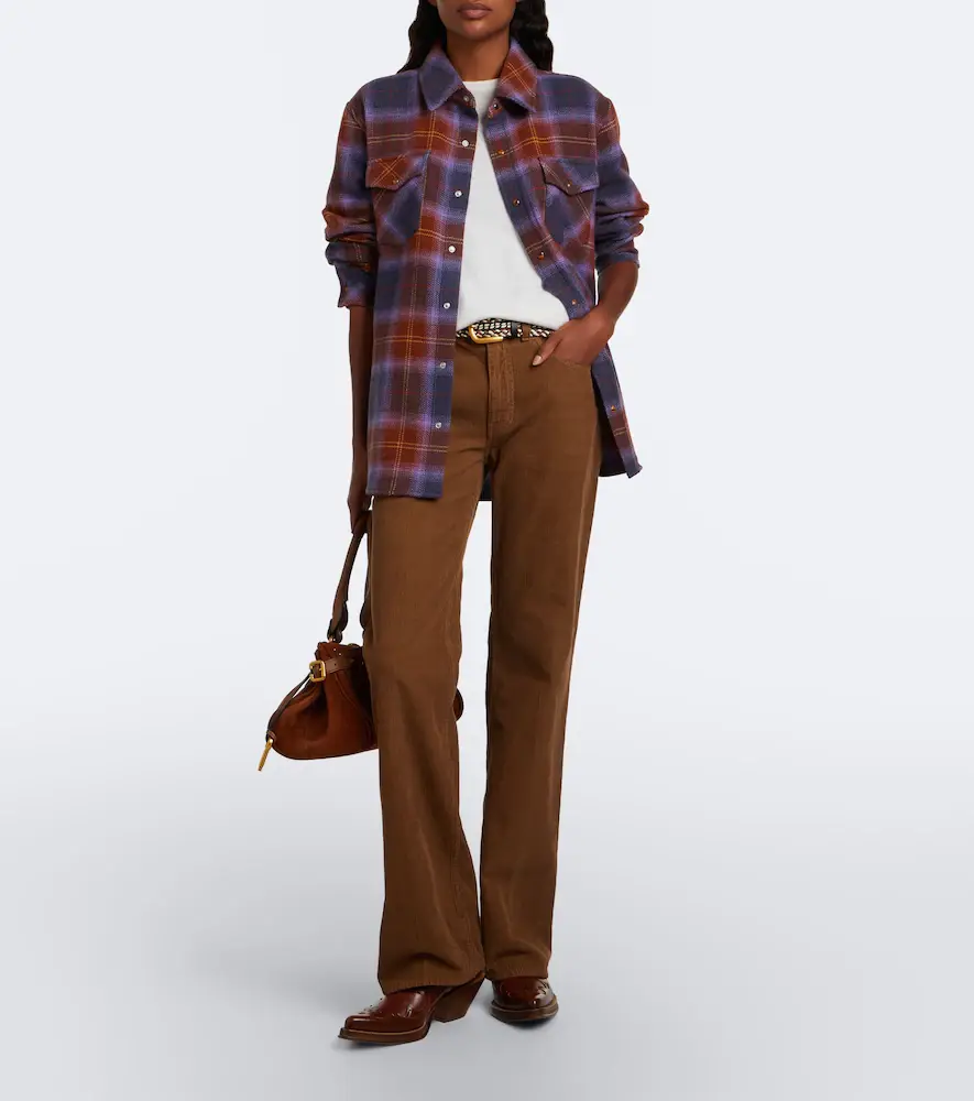 God’s True Cashmere Vulcan Tartan cashmere shirt with tiger's eye | Thumbnail 7 God’s True Cashmere Vulcan Tartan cashmere shirt with tiger's eye | Thumbnail 7