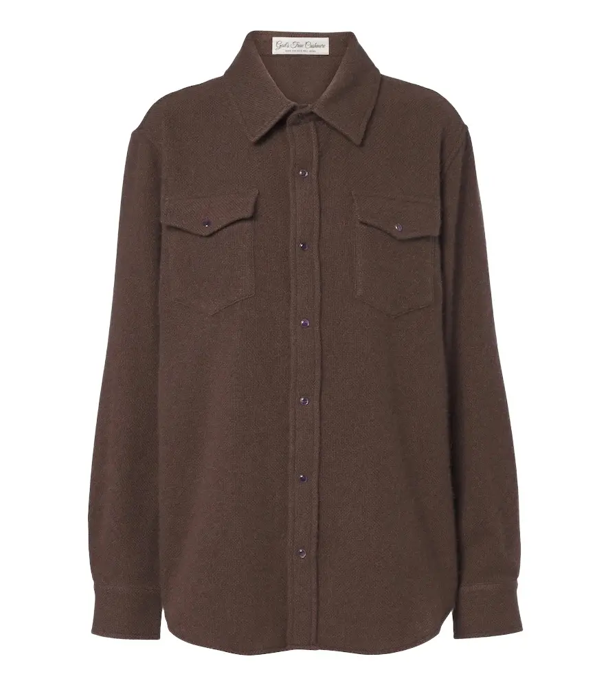 Cashmere shirt with amethysts Cashmere shirt with amethysts