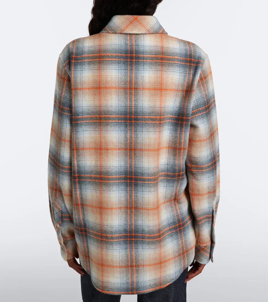 God’s True Cashmere Ironwood plaid cashmere shirt with carnelians | Thumbnail 7 God’s True Cashmere Ironwood plaid cashmere shirt with carnelians | Thumbnail 7