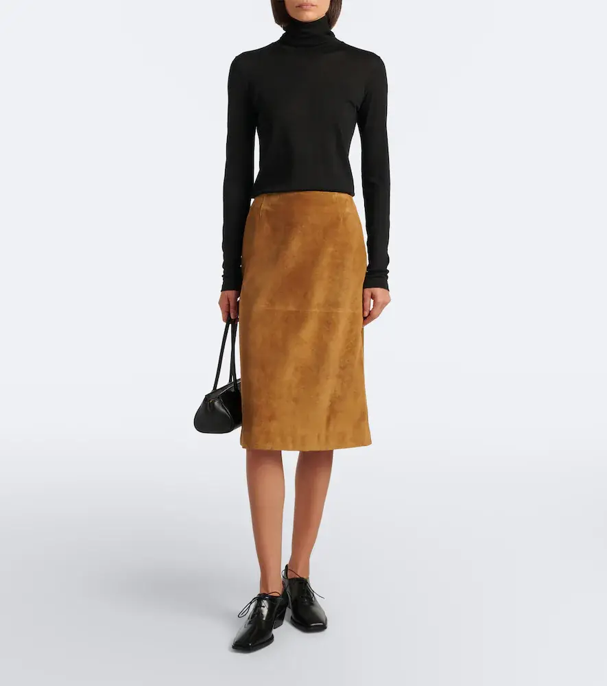 Jil Sander Suede midi skirt | Thumbnail 6 Jil Sander Suede midi skirt | Thumbnail 6