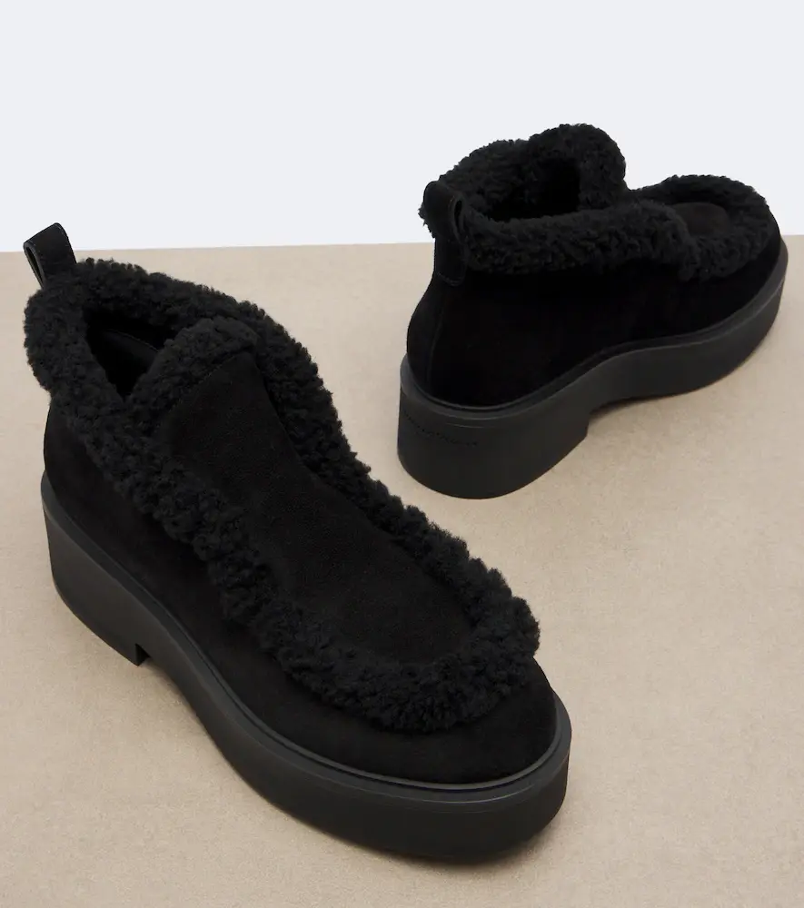 Gianvito Rossi Shearling-lined suede ankle boots | Thumbnail 2 Gianvito Rossi Shearling-lined suede ankle boots | Thumbnail 2