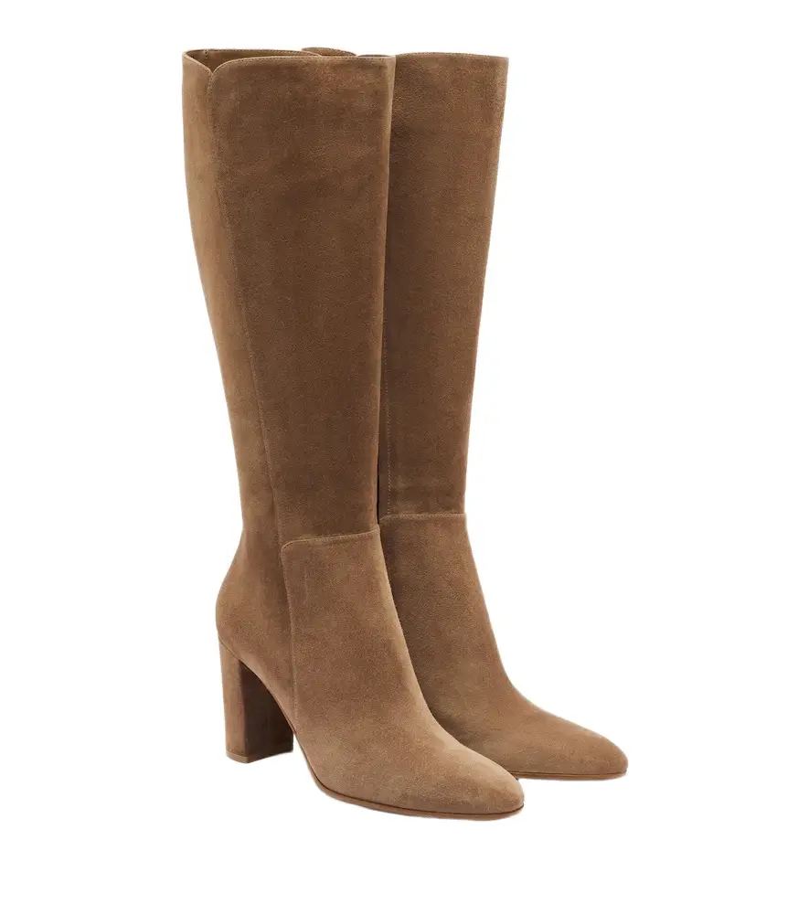 Gianvito Rossi Suede knee-high boots