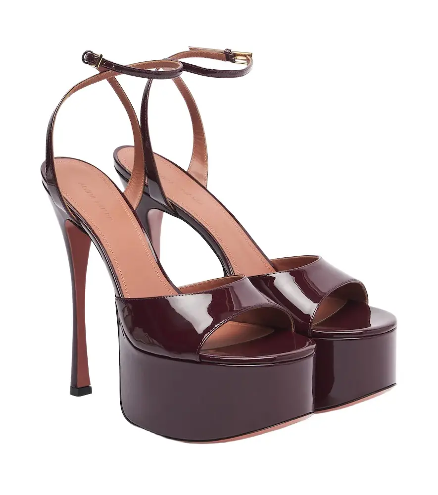 Aya patent leather platform sandals Aya patent leather platform sandals