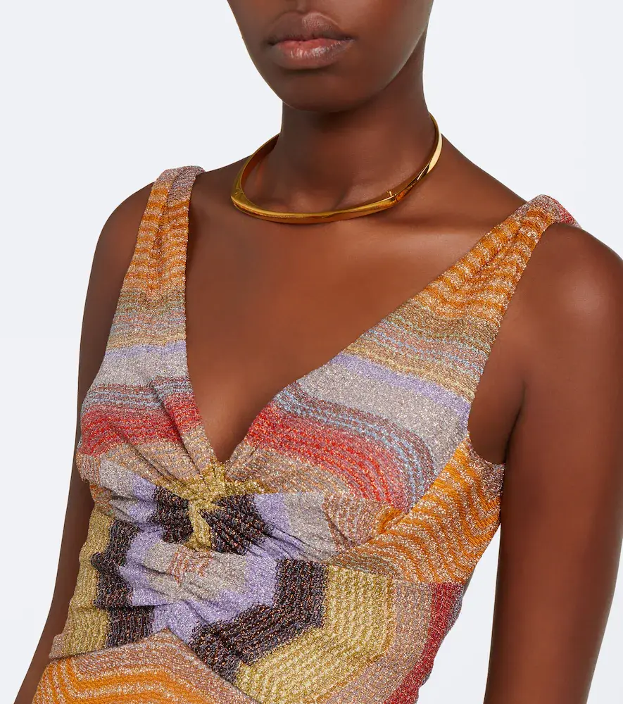 Missoni Wave gathered open-back lamé gown | Thumbnail 5