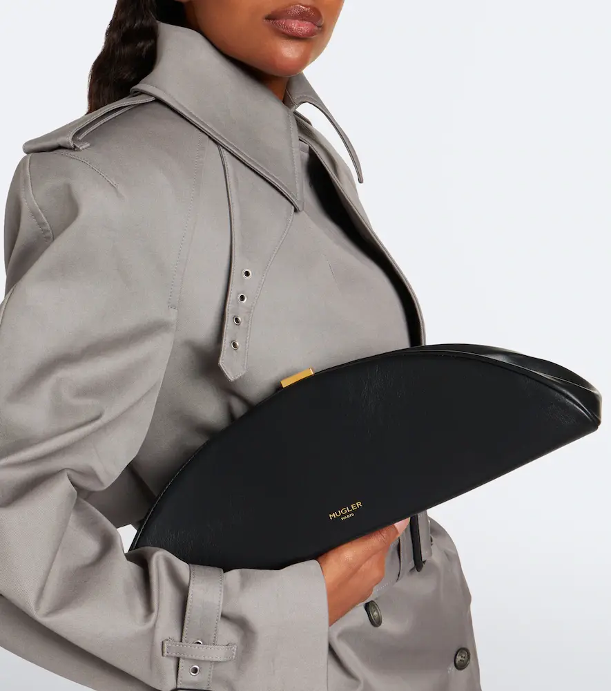 Mugler Lua leather clutch | Thumbnail 5
