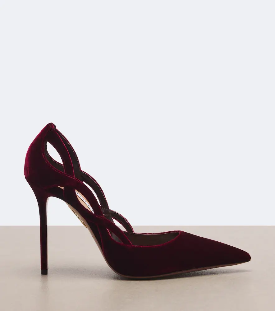 Aquazzura Contour velvet pumps | Thumbnail 2 Aquazzura Contour velvet pumps | Thumbnail 2
