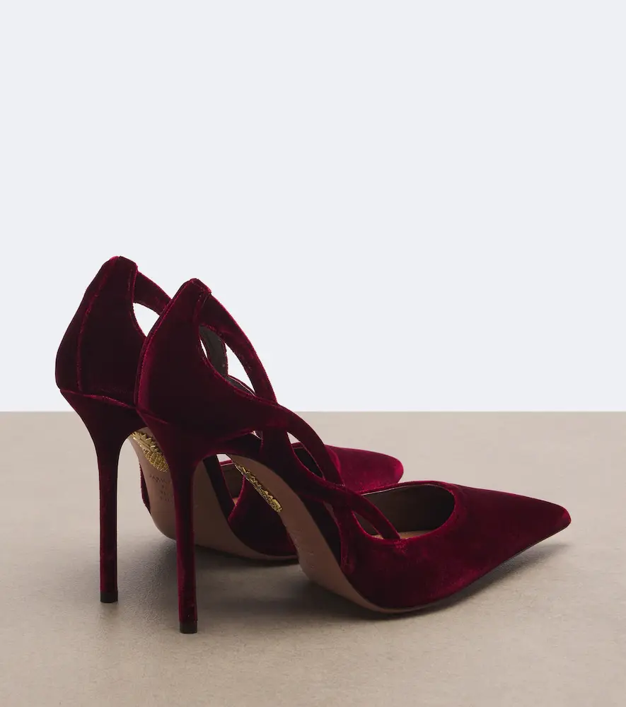 Aquazzura Contour velvet pumps | Thumbnail 3 Aquazzura Contour velvet pumps | Thumbnail 3