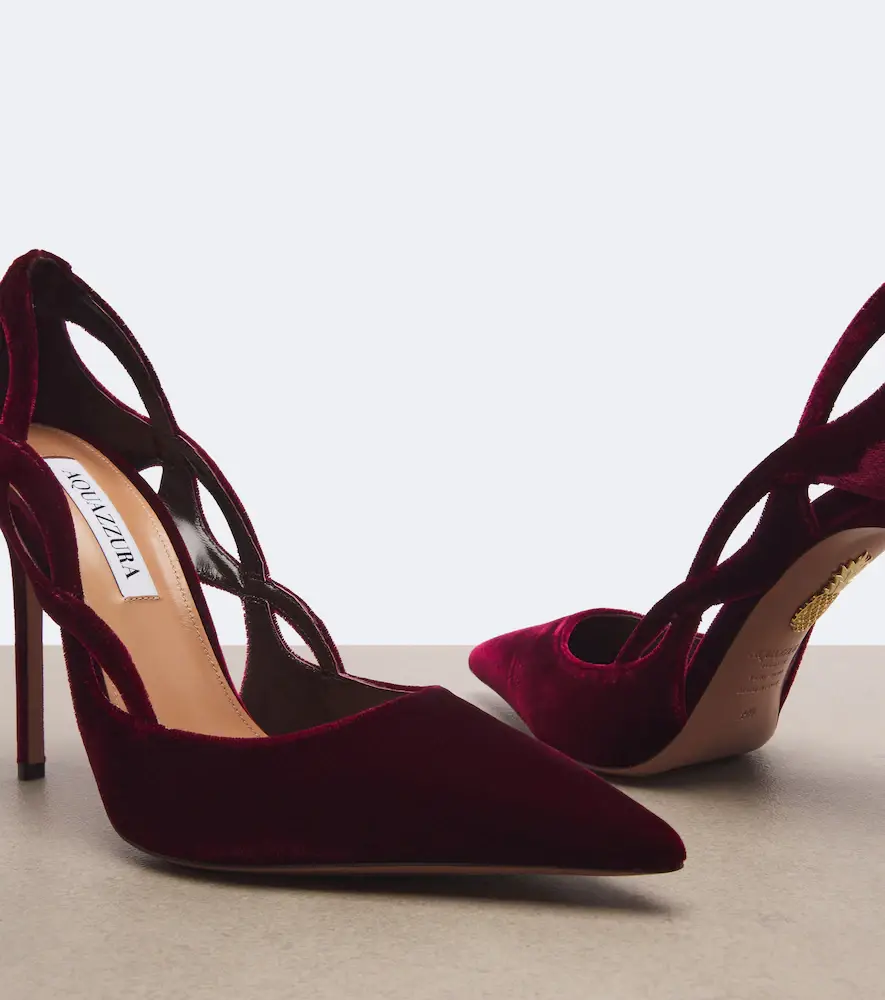 Aquazzura Contour velvet pumps | Thumbnail 4 Aquazzura Contour velvet pumps | Thumbnail 4
