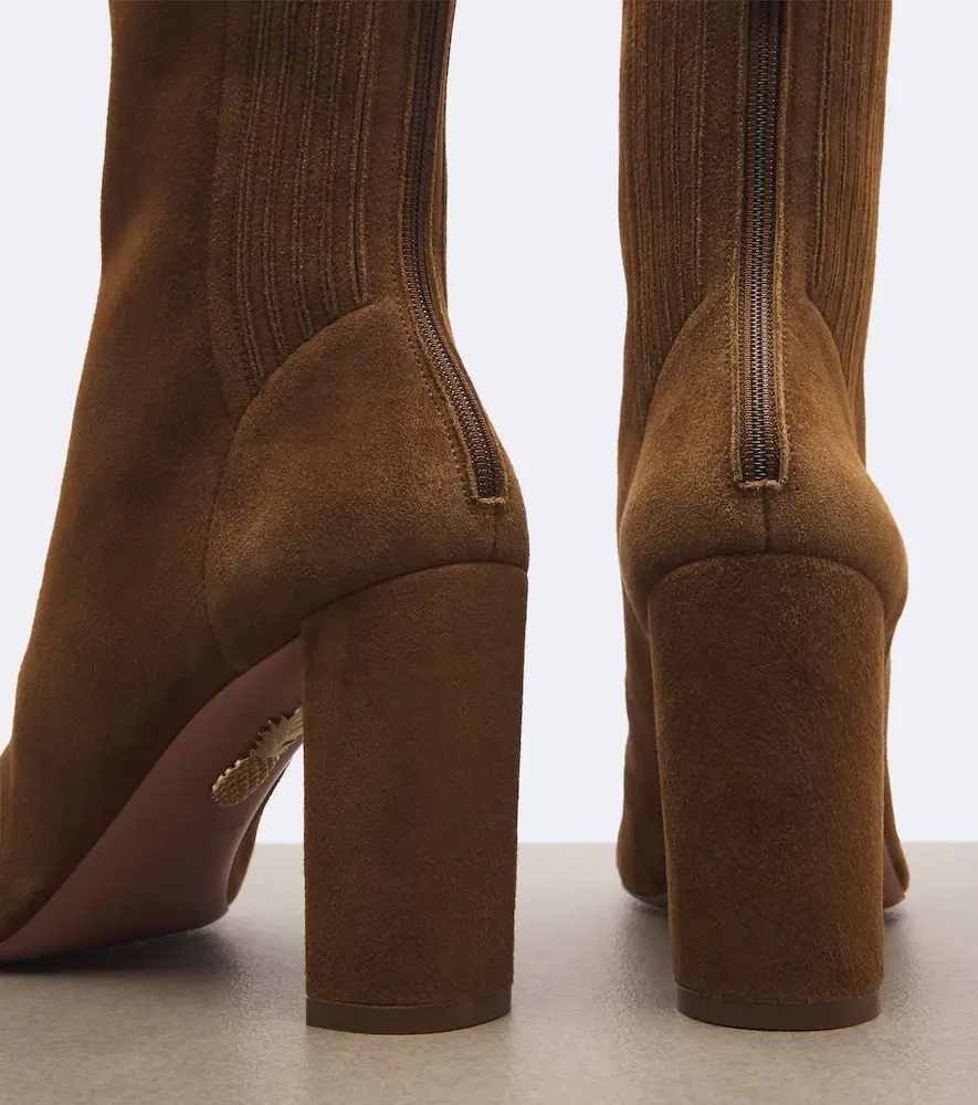 Aquazzura Saint Honoré suede ankle boots | Thumbnail 2