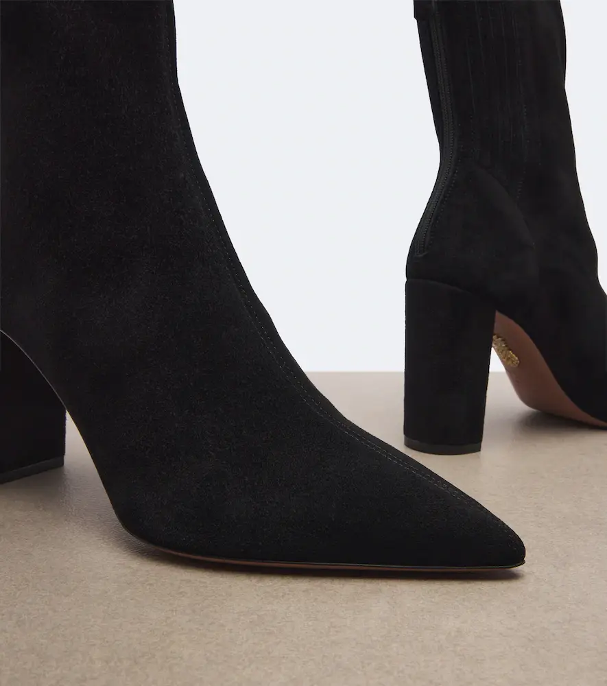 Aquazzura Saint Honoré suede ankle boots | Thumbnail 4