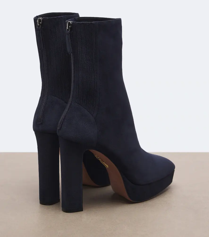 Aquazzura Martine suede platform ankle boots | Thumbnail 3 Aquazzura Martine suede platform ankle boots | Thumbnail 3