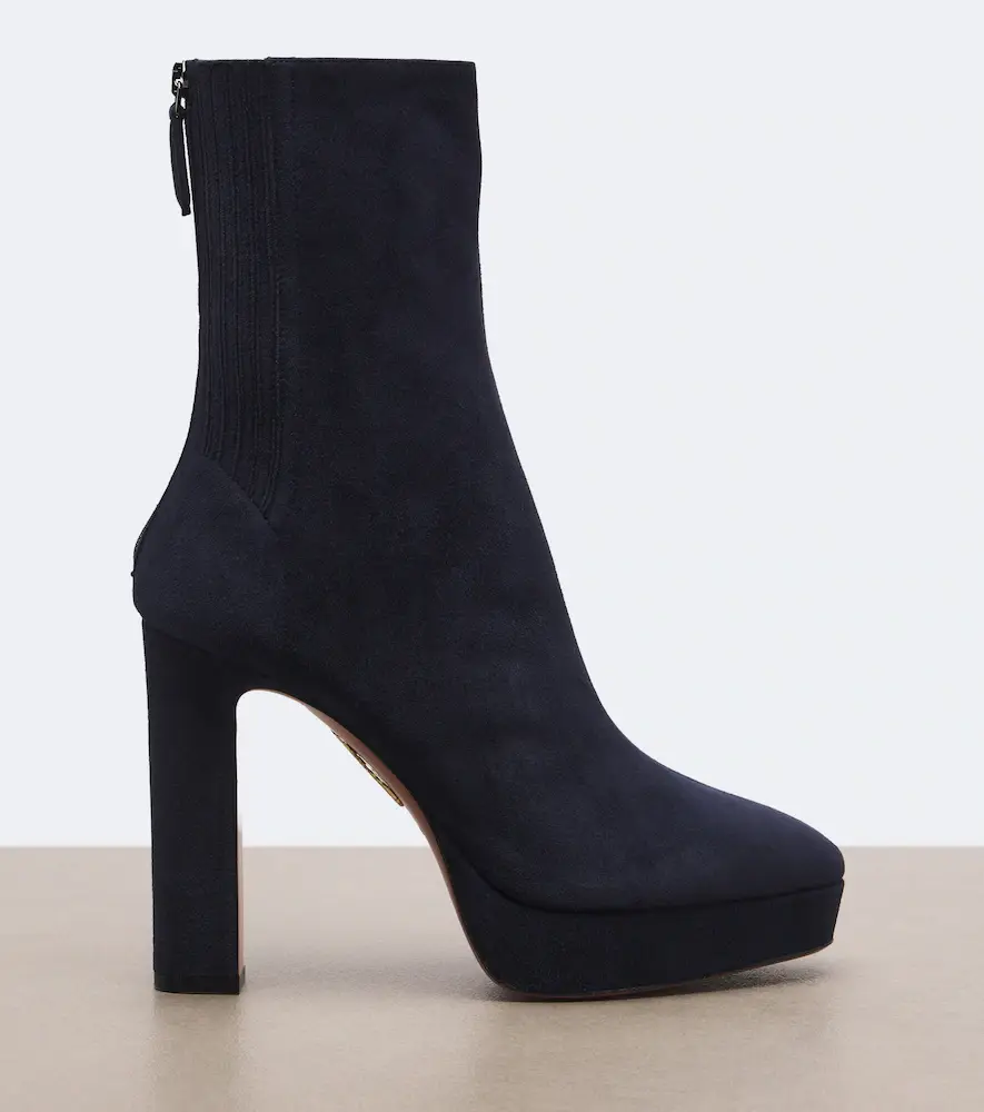 Aquazzura Martine suede platform ankle boots | Thumbnail 4 Aquazzura Martine suede platform ankle boots | Thumbnail 4