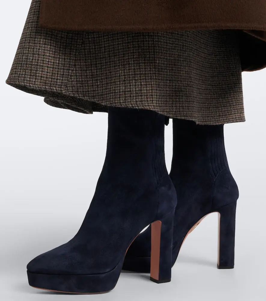 Aquazzura Martine suede platform ankle boots | Thumbnail 6 Aquazzura Martine suede platform ankle boots | Thumbnail 6