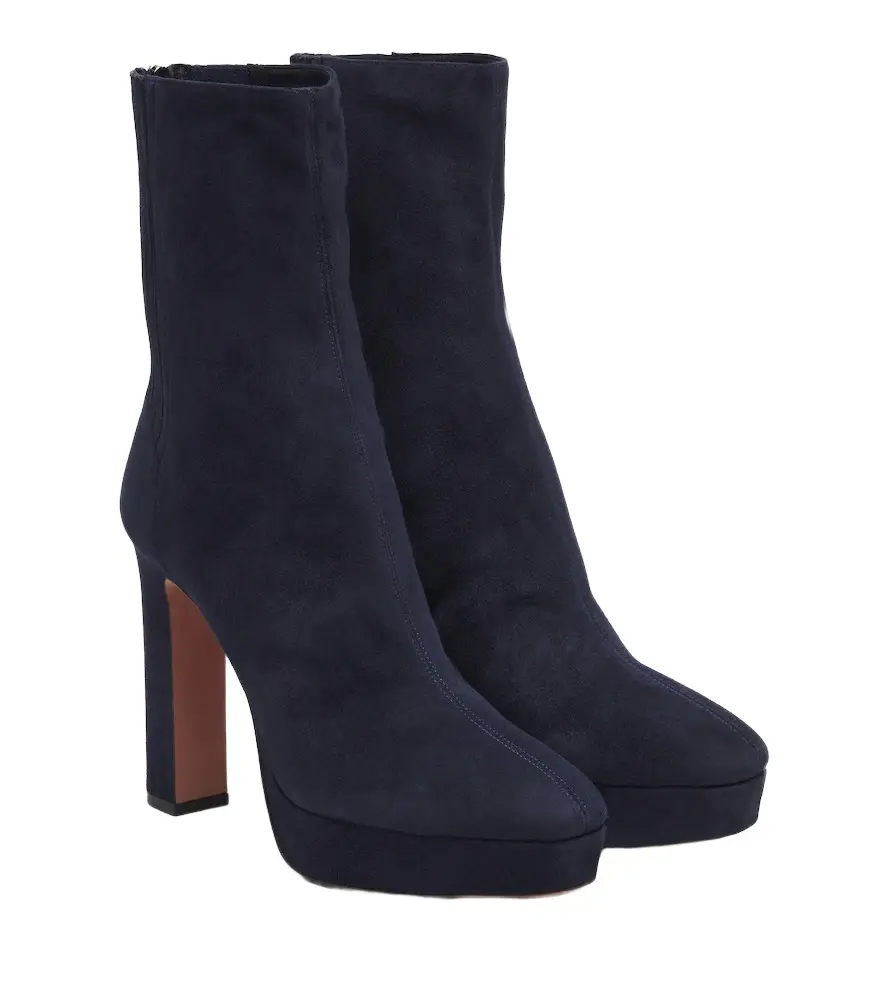 Martine suede platform ankle boots