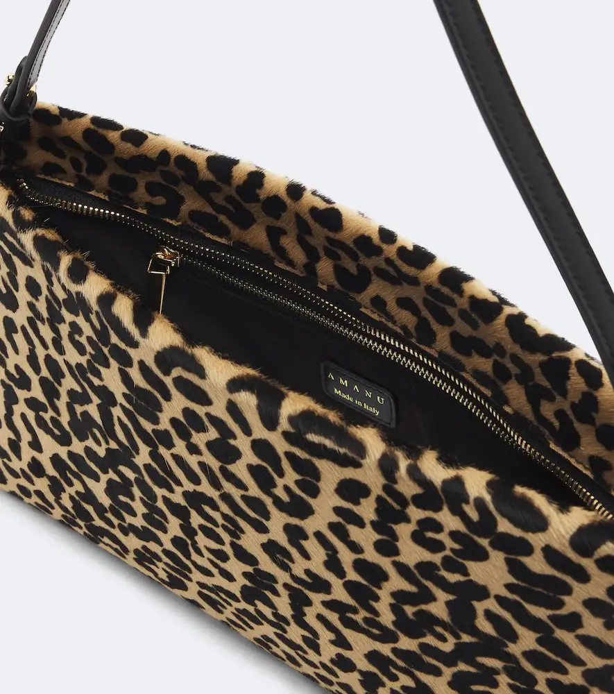 AMANU Mali leopard-print calf hair clutch | Thumbnail 2