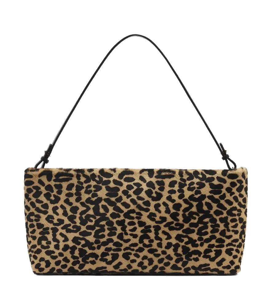 Mali leopard-print calf hair clutch Mali leopard-print calf hair clutch