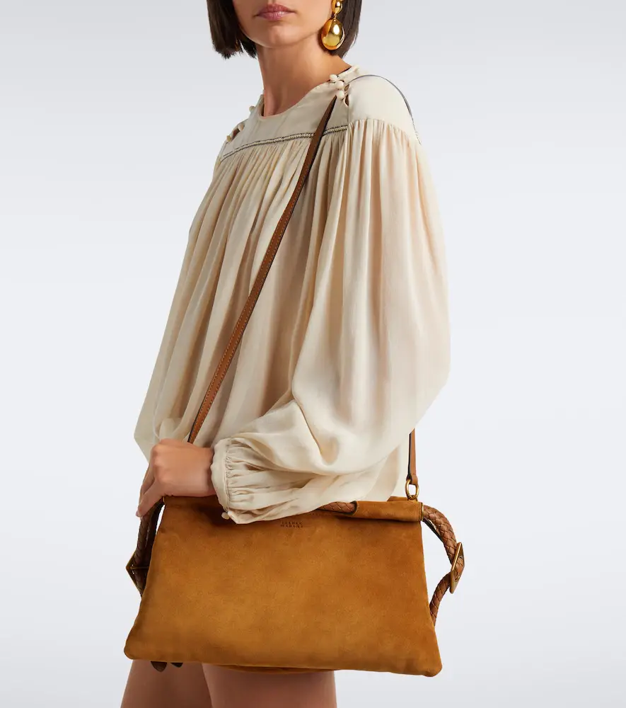 Isabel Marant Pipa Medium suede top-handle bag | Thumbnail 4 Isabel Marant Pipa Medium suede top-handle bag | Thumbnail 4