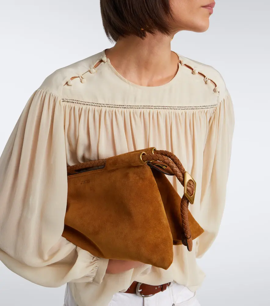Isabel Marant Pipa Medium suede top-handle bag | Thumbnail 6 Isabel Marant Pipa Medium suede top-handle bag | Thumbnail 6