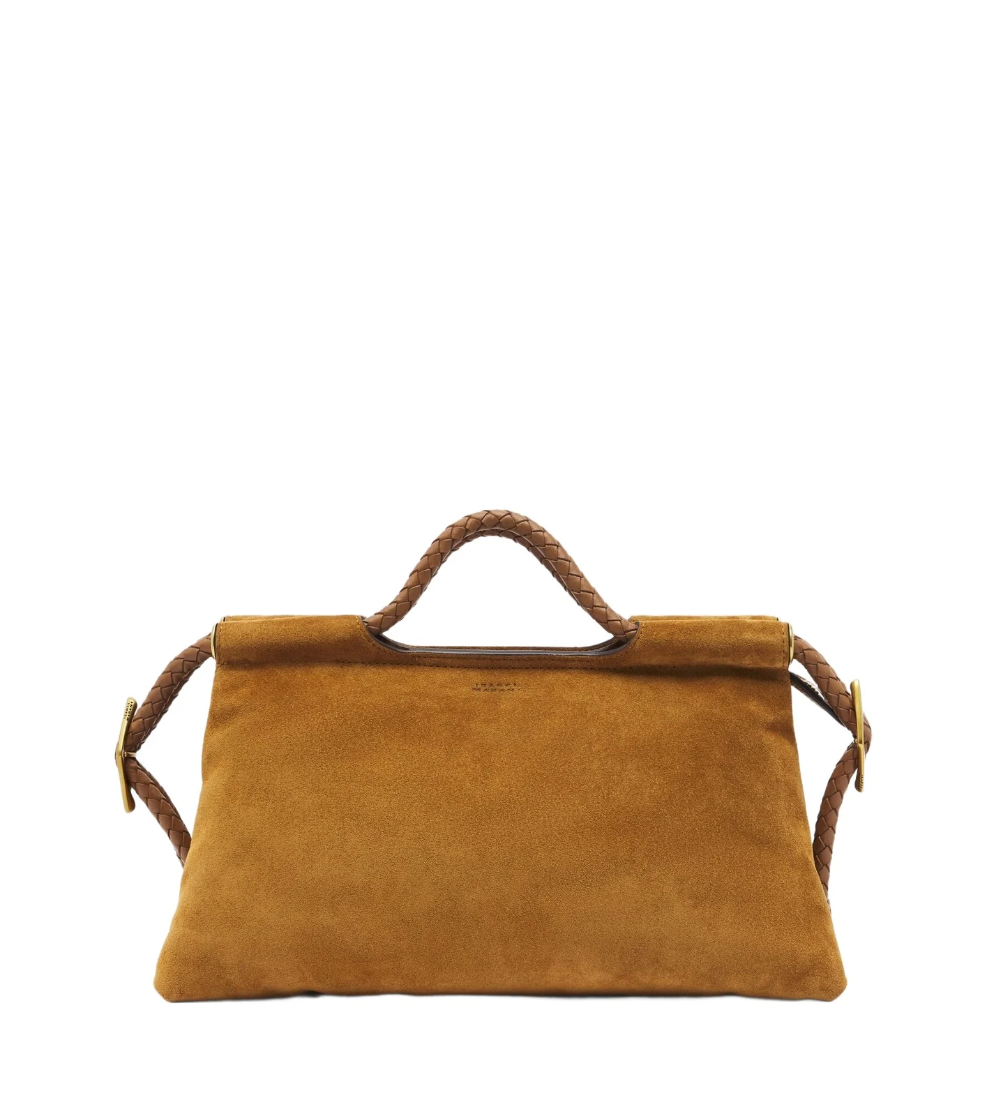 Pipa Medium suede top-handle bag