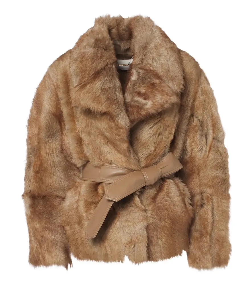 Valiant belted shearling jacket Valiant belted shearling jacket