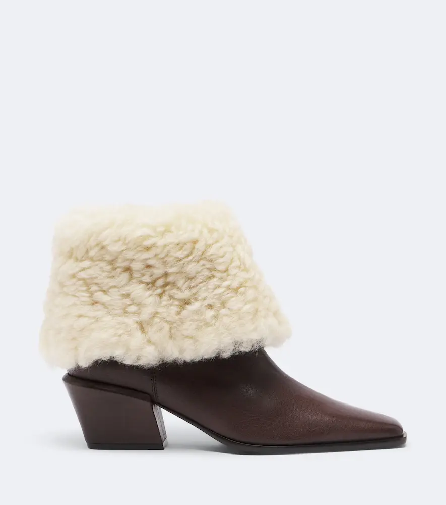 Paris Texas Bettina leather and shearling ankle boots | Thumbnail 2 Paris Texas Bettina leather and shearling ankle boots | Thumbnail 2
