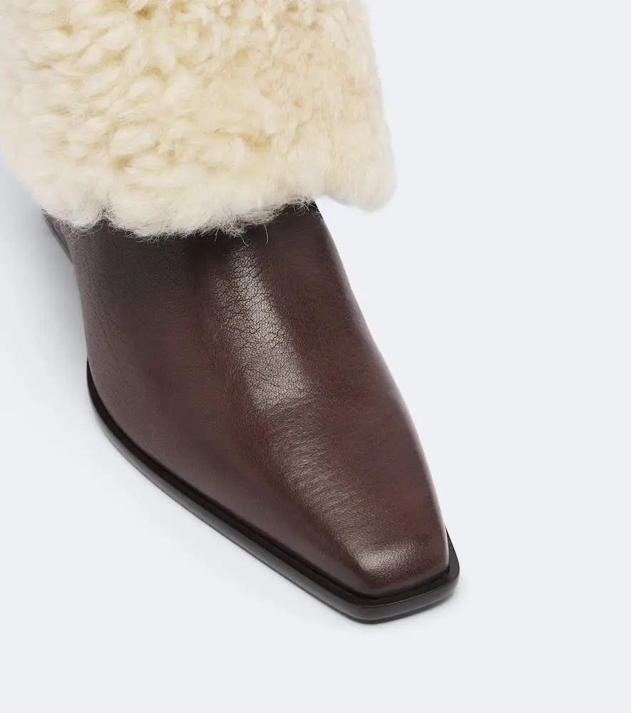Paris Texas Bettina leather and shearling ankle boots | Thumbnail 3 Paris Texas Bettina leather and shearling ankle boots | Thumbnail 3