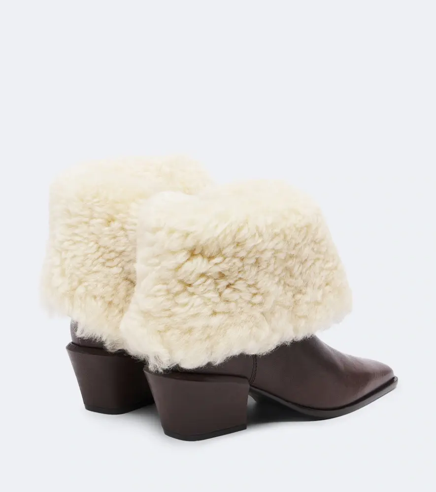 Paris Texas Bettina leather and shearling ankle boots | Thumbnail 4 Paris Texas Bettina leather and shearling ankle boots | Thumbnail 4