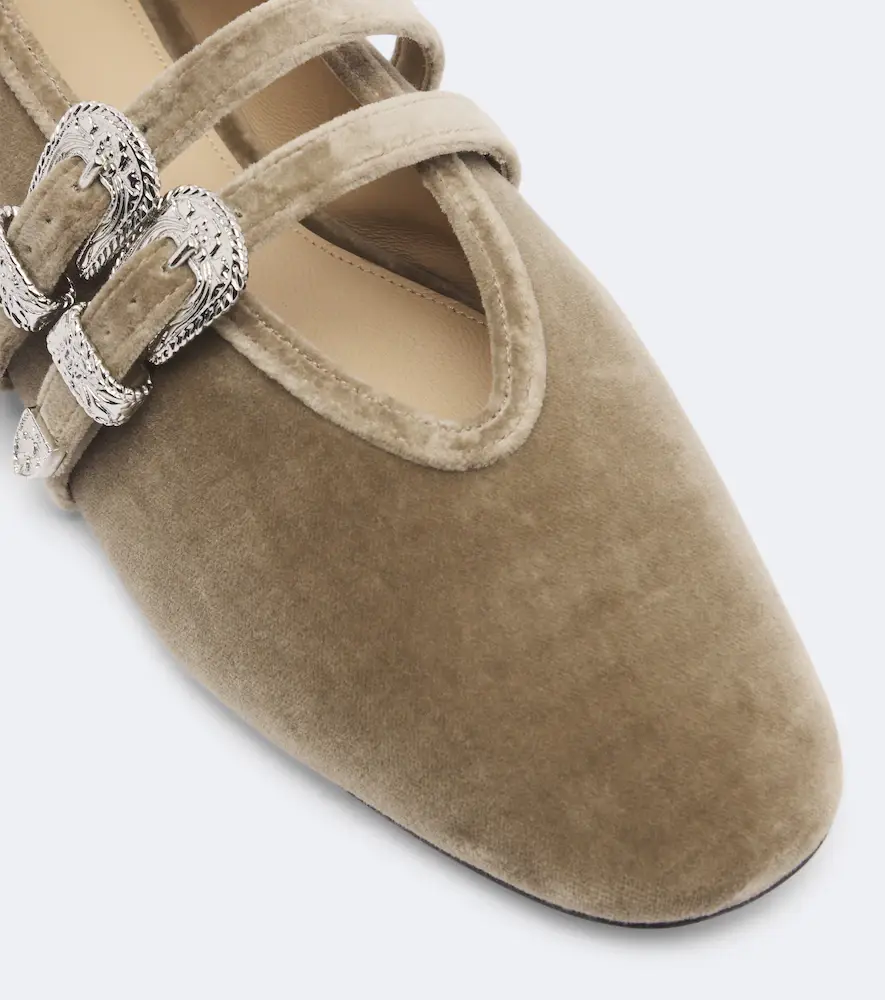 Le Monde Béryl Le Monde Béryl Claudia velvet ballet flats | Thumbnail 2 Le Monde Béryl Le Monde Béryl Claudia velvet ballet flats | Thumbnail 2