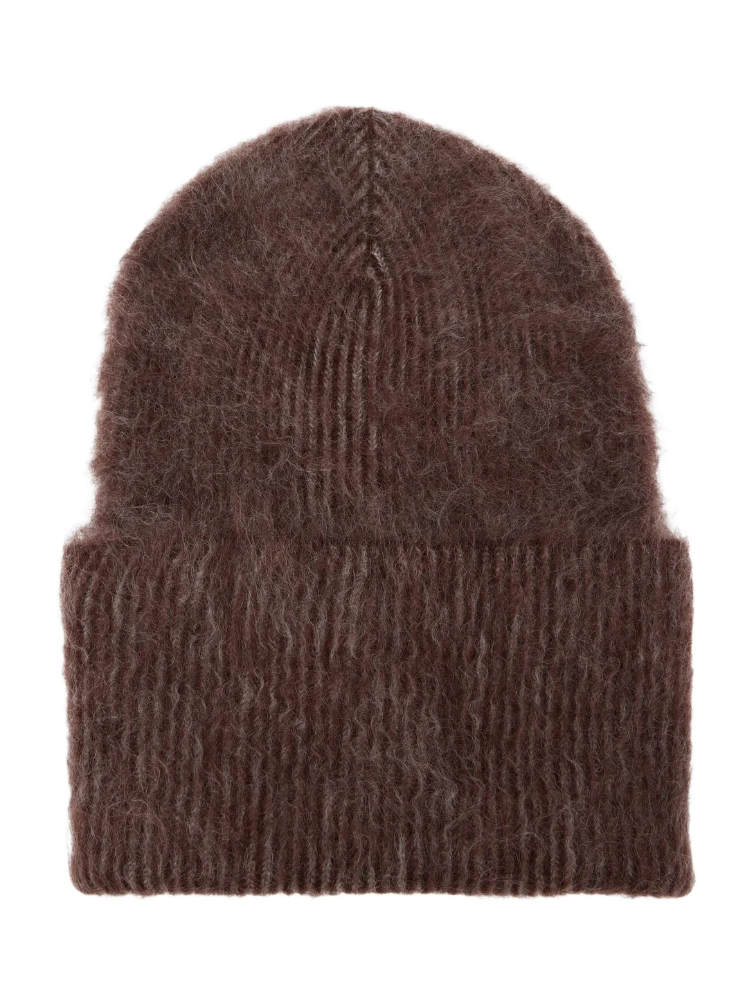 Mohair, alpaca, and wool beanie