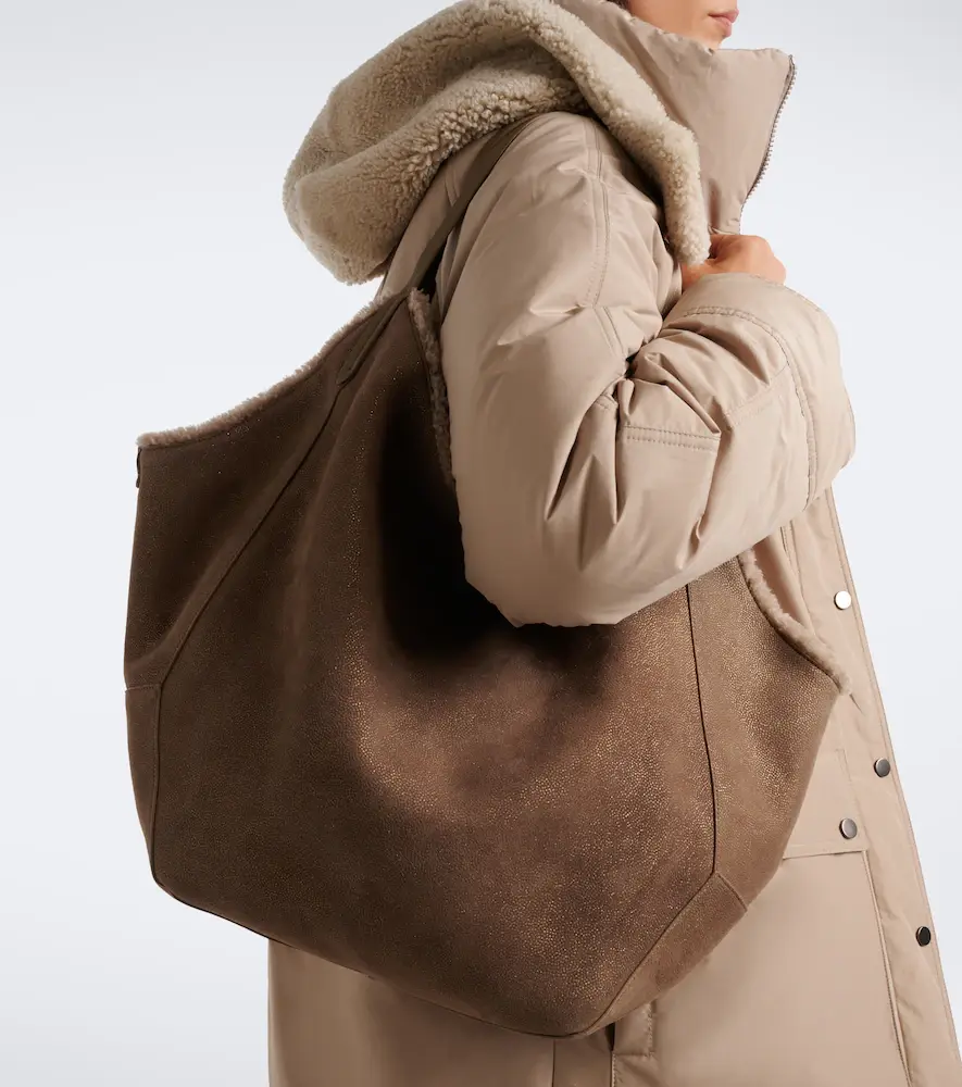 Brunello Cucinelli Duo Large reversible leather tote bag | Thumbnail 4 Brunello Cucinelli Duo Large reversible leather tote bag | Thumbnail 4