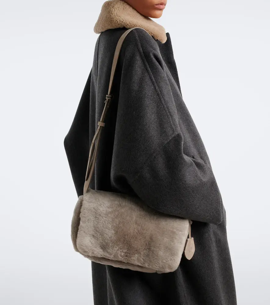 Brunello Cucinelli Medium shearling crossbody bag | Thumbnail 5 Brunello Cucinelli Medium shearling crossbody bag | Thumbnail 5